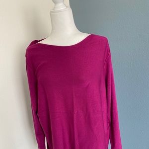CHICO’SNWT DEEP MAGENTA pull over sweater
 Size 3